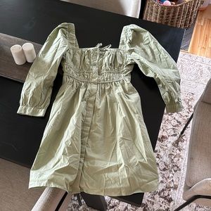 NWT JCREW Petite Cinched-waist Cotton Poplin Dress